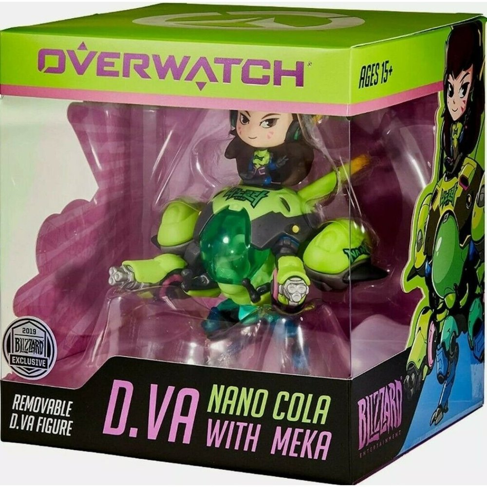 D.Va and MEKA Overwatch Cute But Deadly Nano Cola Colossal Figurine